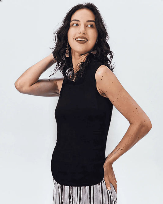 Black Sleeveless soft knit camisole