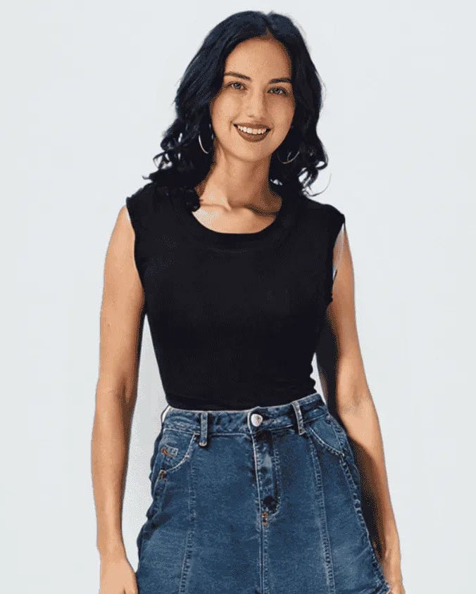 Black Sleeveless soft knit camisole