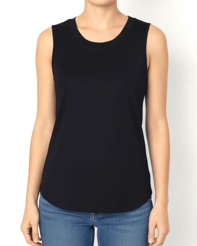 Black Sleeveless soft knit camisole