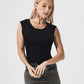Black Sleeveless soft knit camisole