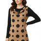 Black & Brown Polka Dots Sweater knit Top.