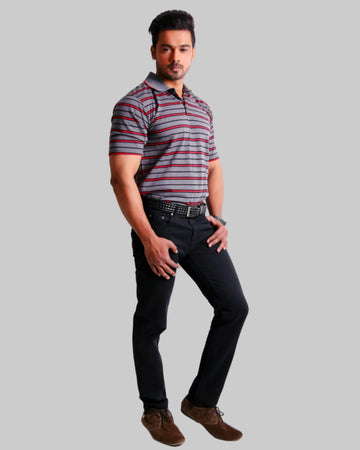 Black Slim Fit Twill Jeans