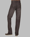 Dark gray pants on a gray background