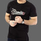 Black Tri-colour “Element” Printed Graphic Tee
