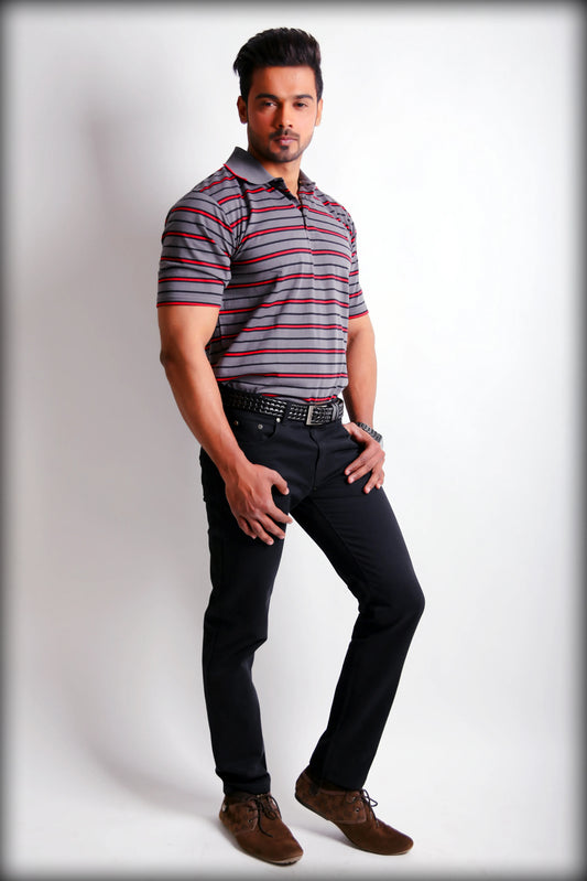 Black Slim Fit Twill Jeans