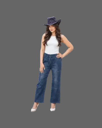 Culotte Jeans Women Dark Wash