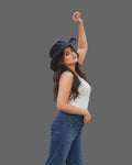 Dark Wash Cullote Jeans 