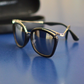 Cat Eyes Sunglasses With Silver Reflective Lens