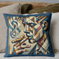 Decorative pillow inspired by Picasso painting - Cigar Smoking Abstract face print 