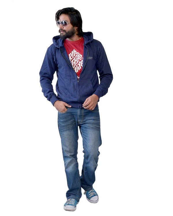 Fleece Hoodie With Kangaroo Pocket