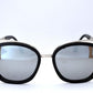 Cat Eyes Sunglasses With Silver Reflective Lens