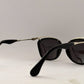 Cat Eyes Sunglasses With Silver Reflective Lens