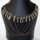 Bohemian Style Princess Crystallized Necklace With Chains
