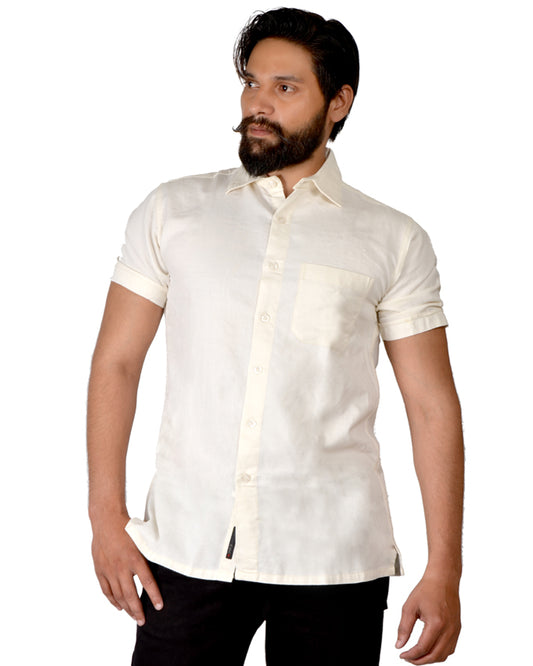 Men’s Hand Loom Short Sleeves Shirt