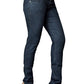 Midnight Blue mid rise Skinny Jeans with tonal stitching