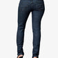 Midnight Blue mid rise Skinny Jeans with tonal stitching