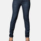 Midnight Blue mid rise Skinny Jeans with tonal stitching