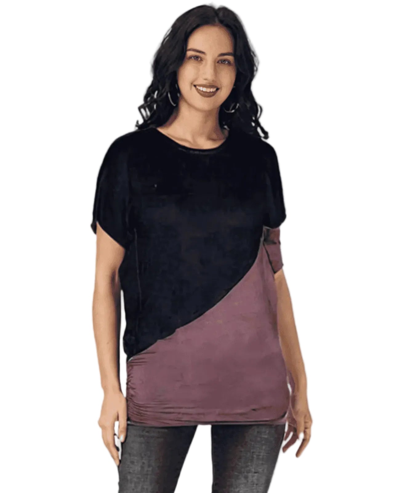 Diagonal Cut Knit Top