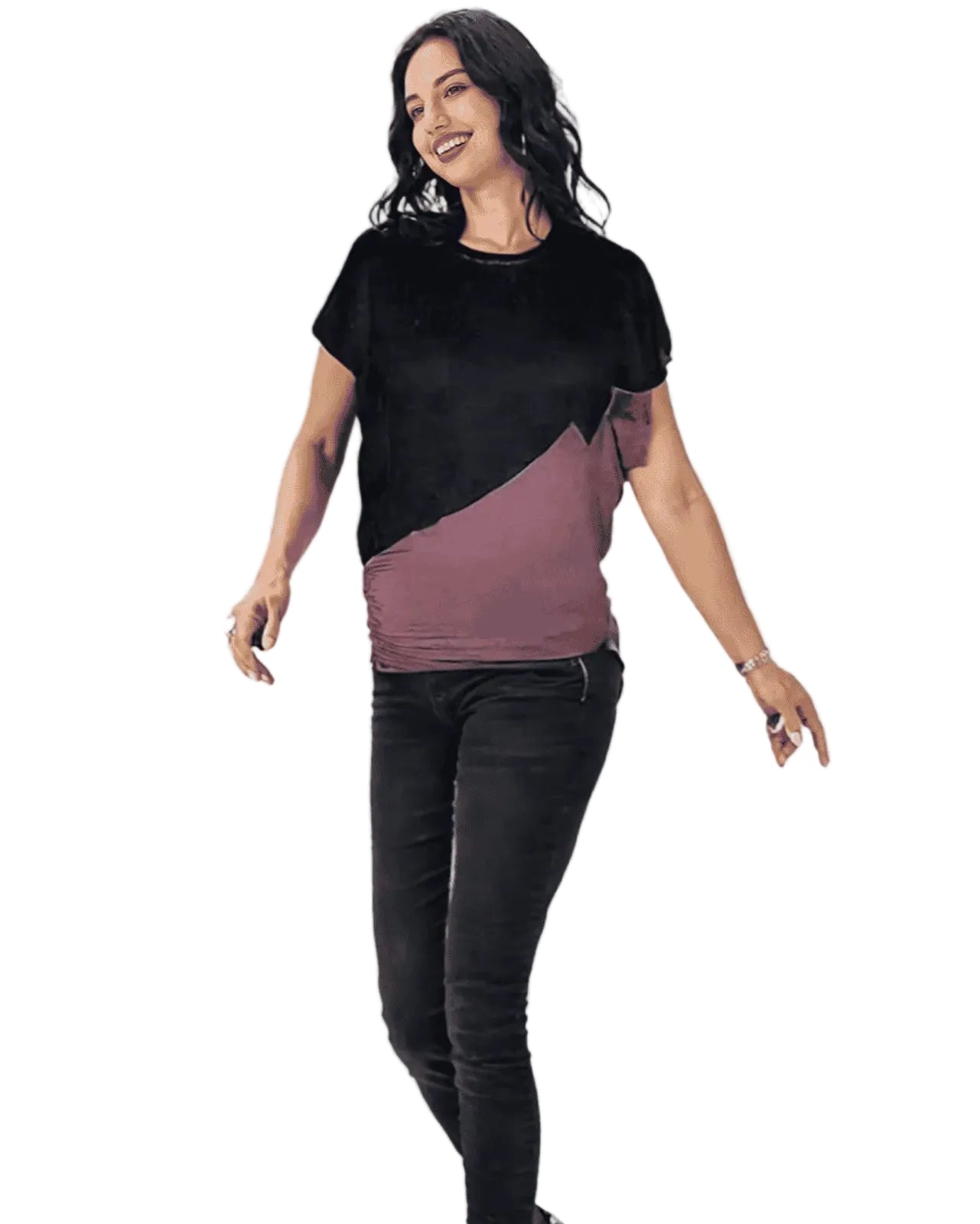 Diagonal Cut Knit Top