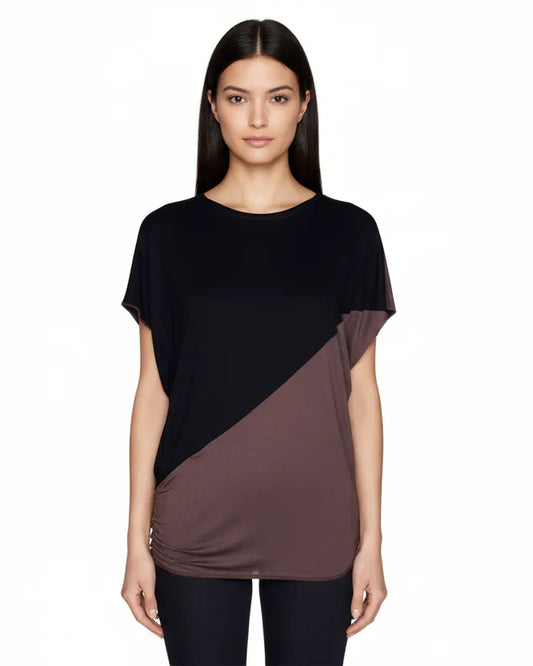 Diagonal Cut Knit Top