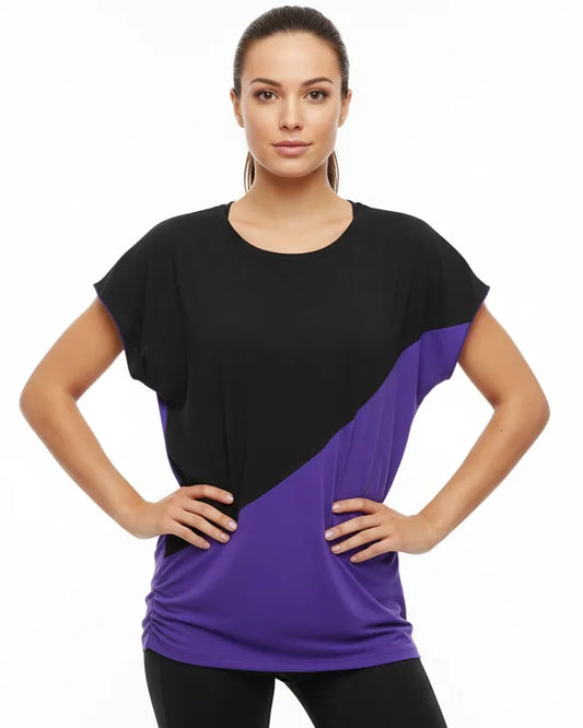 Diagonal Cut Knit Top