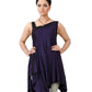 Diagonal cut Knitted long dress