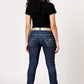 Dopamine Jeans green Skinny are Dark wash jeans with practically no fading