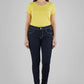 Dopamine Jeans yellow Skinny are Dark wash jeans with practically no fading