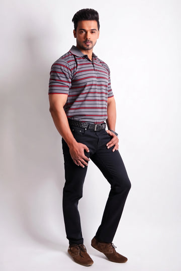 Men’s Slim Fit Twill Jeans – Navy Blue, Brown & Black | Element Jeans Co.