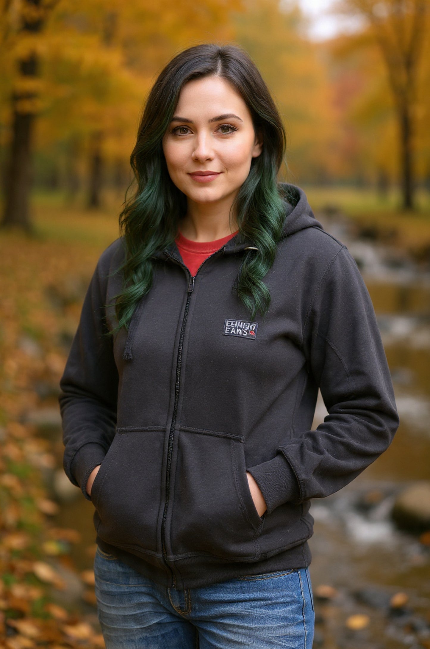 Uni-sex Fleece Hoodie With Kangaroo Pocket.