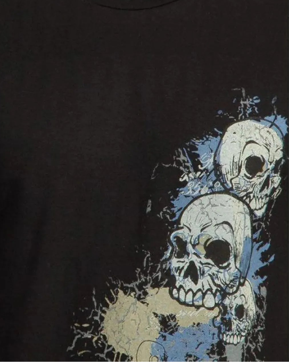 Gothic Punk Rock Skull print Graphic Tee
