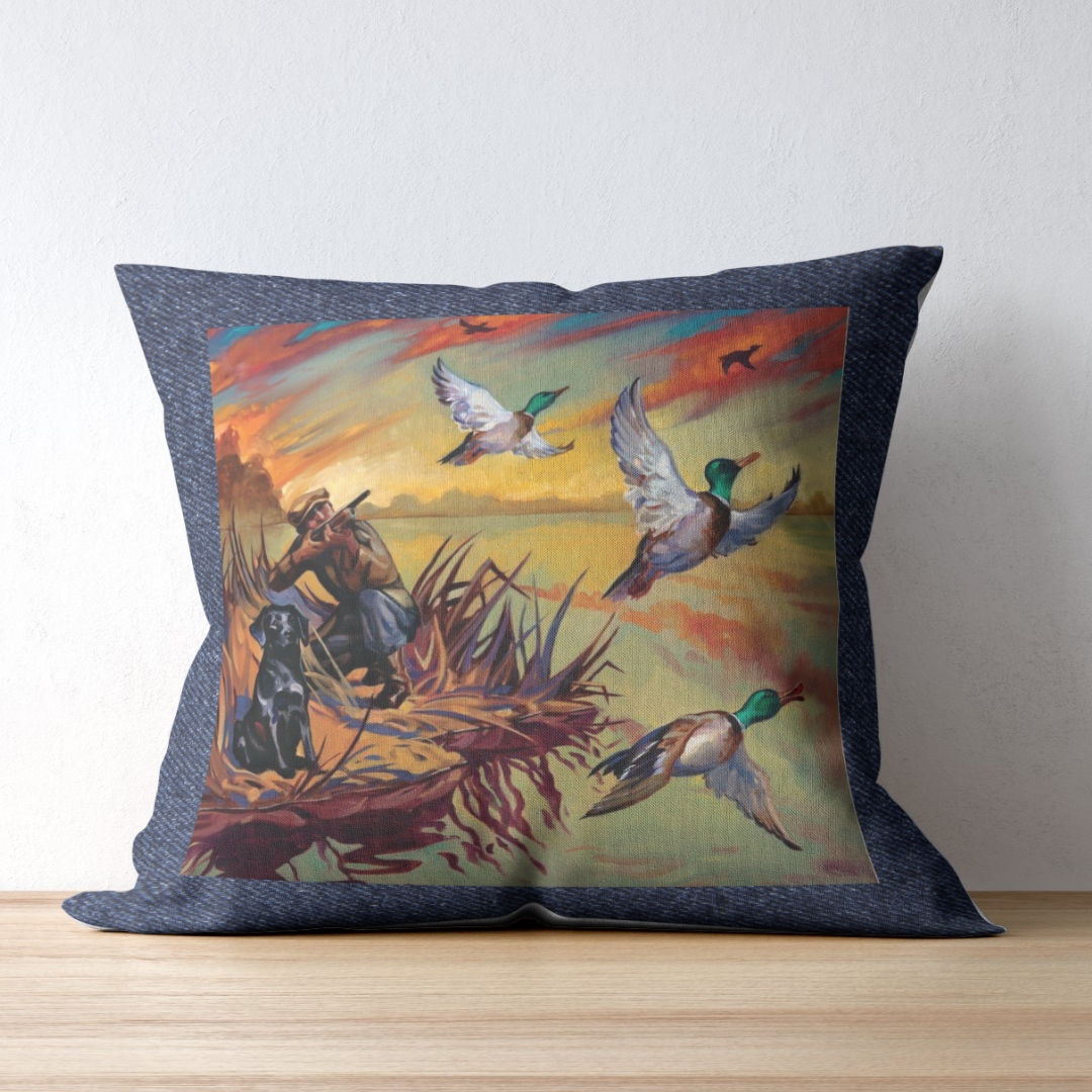 Hunting Inspired Denim Cushion Covers