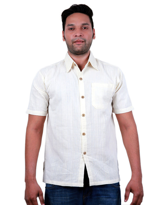 Men’s 100% Hand Loom Camp Shirt