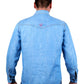 Ice Blue Long Sleeve Denim Shirt