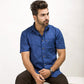 Navy Blue Irish Linen Shirt