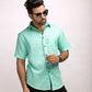 Mint Green Irish Linen Shirt