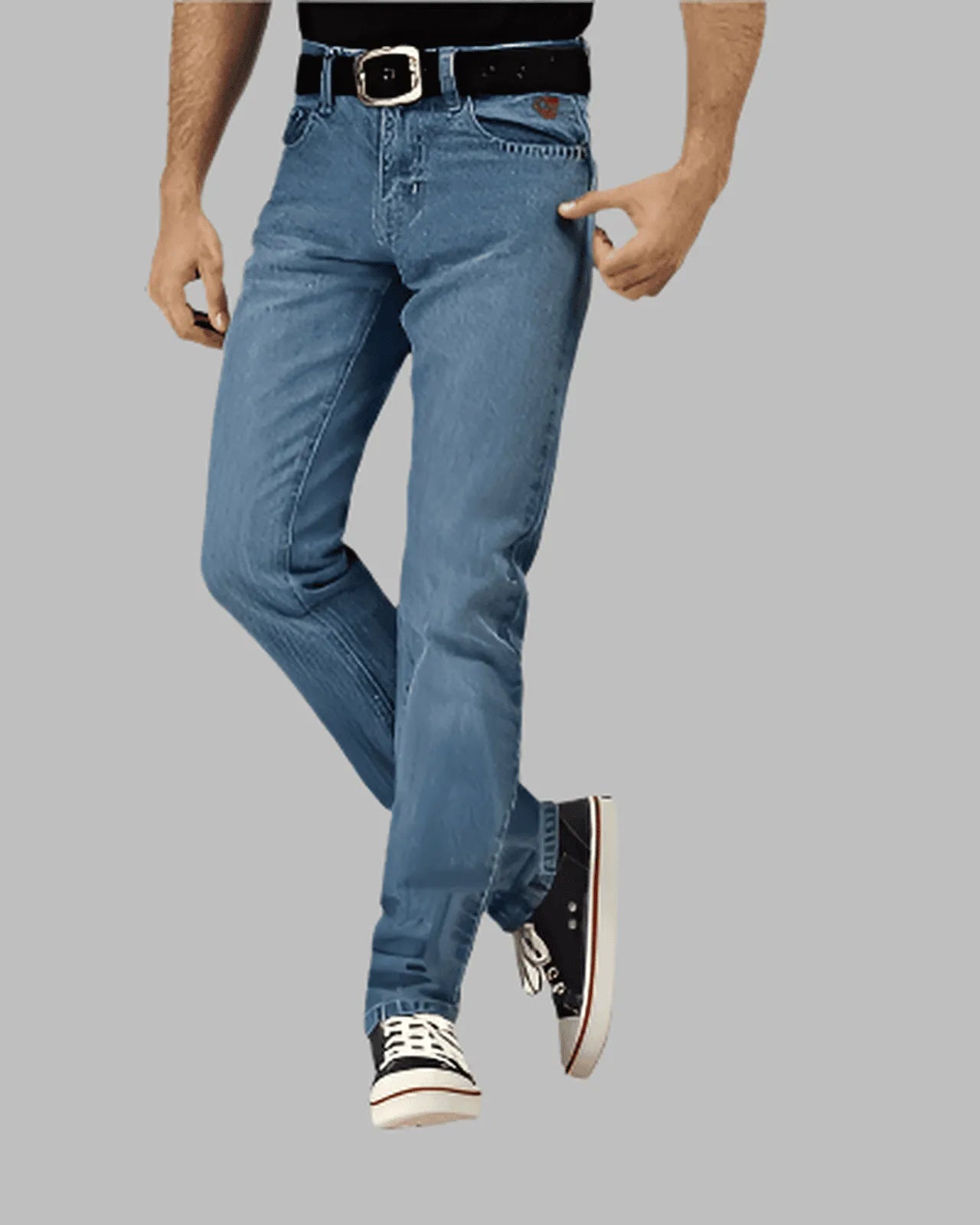 Ice Blue Classic Cut Jeans – Men’s Cotton Denim, Casual & Business Casual