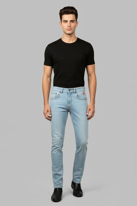 Ice Blue Comfort Denim Slim Fit Jeans