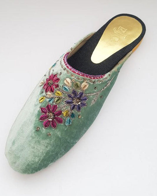 Mint Velvet Mule Shoes with embellishment