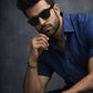 Navy Blue Irish Linen Shirt
