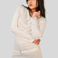 Off White Long Sleeve Women’s Cowl Neck Top – Elegant & Timeless