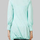 Sea Green Round Neck Top for Women