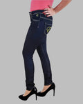 Dopamine Jeans yellow Skinny are Dark wash jeans with practically no fading