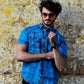 Young Men’s Short Sleeves Denim Shirt