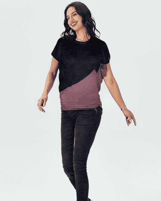 Diagonal Cut Knit Top