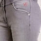 Grey Butt Lifting Skinny Jeans