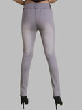 Light gray pants on a plain background