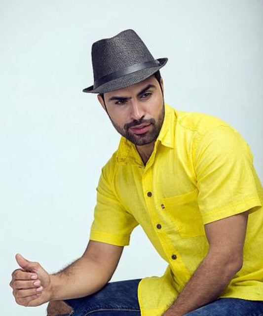 Yellow Irish Linen Shirt