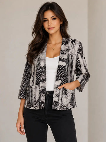 Black & White Abstract Shrug