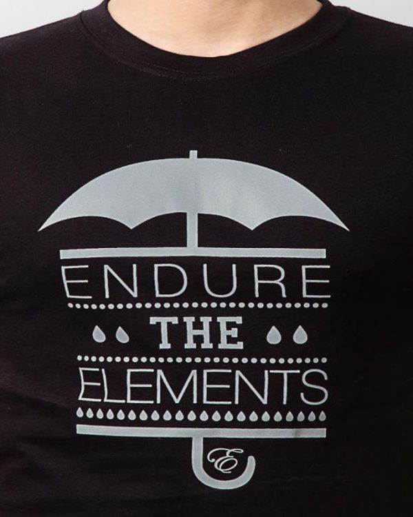 Black “Endure The Elements of Nature” Graphic Tee